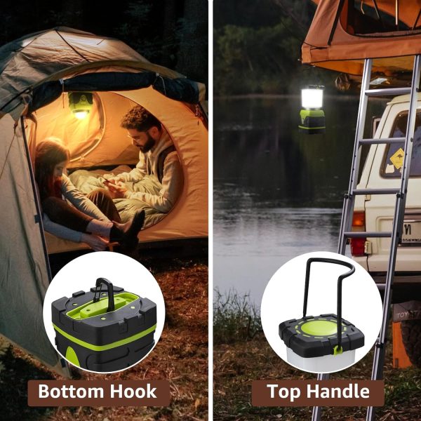 LE 1000LM Battery Powered LED Camping Lantern, Waterproof Tent Light with 4 Light Modes, Camping Essentials, Portable Lantern Flashlight for Camping, Emergency Light, Power Outages, Not Rechargeable - Image 11