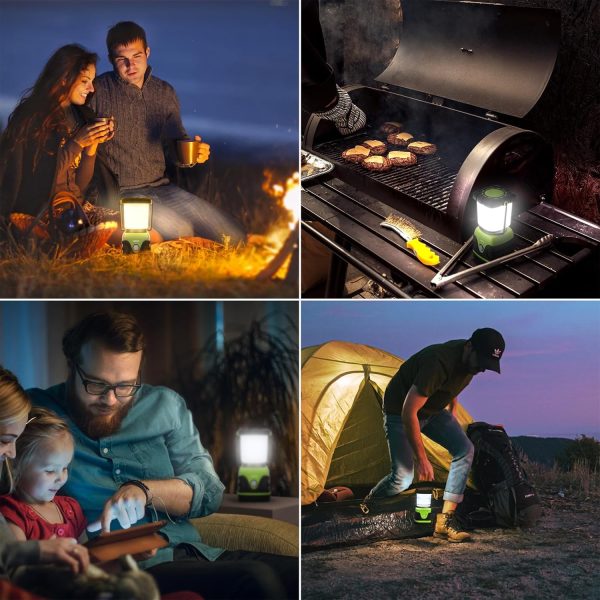 LE 1000LM Battery Powered LED Camping Lantern, Waterproof Tent Light with 4 Light Modes, Camping Essentials, Portable Lantern Flashlight for Camping, Emergency Light, Power Outages, Not Rechargeable - Image 13