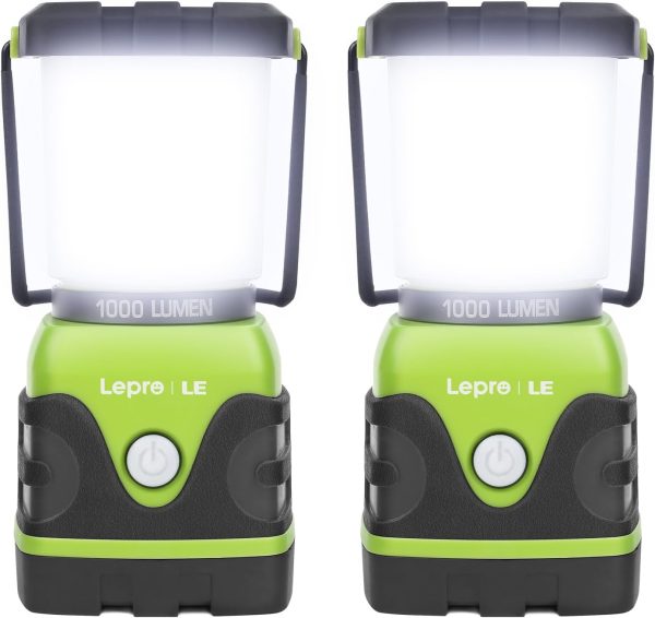 LE 1000LM Battery Powered LED Camping Lantern, Waterproof Tent Light with 4 Light Modes, Camping Essentials, Portable Lantern Flashlight for Camping, Emergency Light, Power Outages, Not Rechargeable - Image 16