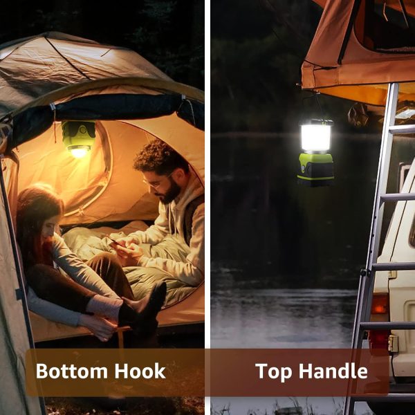 LE 1000LM Battery Powered LED Camping Lantern, Waterproof Tent Light with 4 Light Modes, Camping Essentials, Portable Lantern Flashlight for Camping, Emergency Light, Power Outages, Not Rechargeable - Image 19