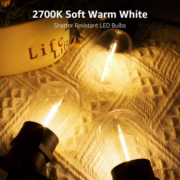 Lepro ZB1 AI Smart Outdoor String Lights APP Control, 100(88+12) ft RGB+IC+Warm White Outdoor Light 30 LED Bulbs, NOT Extendable, Alexa Google Enabled, Music Sync, NO Remote, 2.4 GHz WiFi+Bluetooth - Image 21